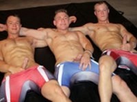 Three Men Wrestle Gay Hoopla