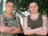 Gage and Mike Active Duty
