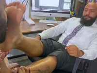 Boss Leo Worshiped My Friends Feet